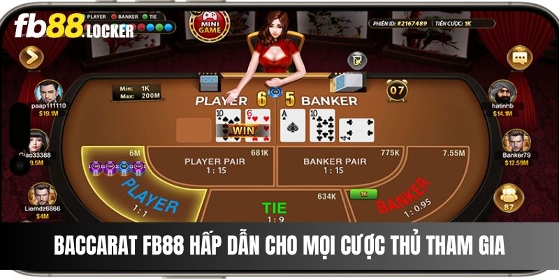 Baccarat Fb88 Hấp Dẫn Cho Mọi Cược Thủ Tham Gia