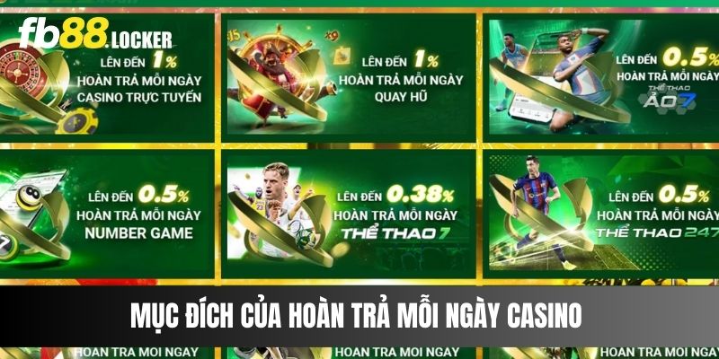 Mục đích của hoàn trả mỗi ngày Casino 